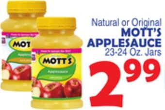 Bravo Supermarkets Mott's applesauce offer