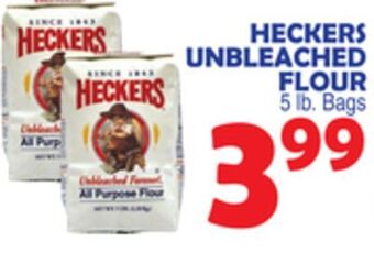 Bravo Supermarkets Heckers unbleached flour offer