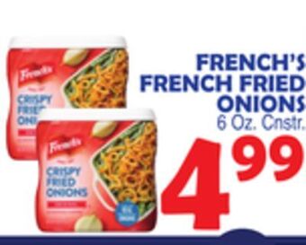 Bravo Supermarkets French's french fried onions offer