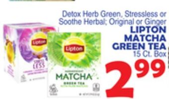 Bravo Supermarkets Lipton matcha green tea offer