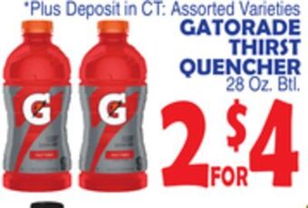 Bravo Supermarkets Gatorade thirst quencher offer