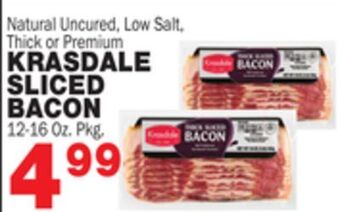 Bravo Supermarkets Krasdale sliced bacon offer