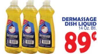 Bravo Supermarkets Dermassage dish liquid offer