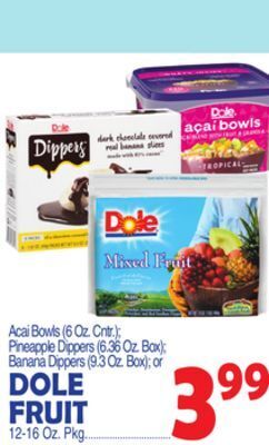 Bravo Supermarkets Dole fruit offer