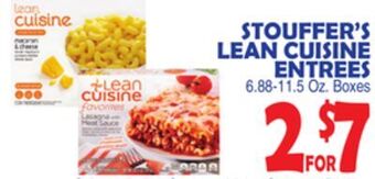 Bravo Supermarkets Stouffer's lean cuisine entrees offer