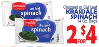 Bravo Supermarkets Krasdale spinach offer