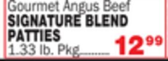 Bravo Supermarkets Signature blend patties offer