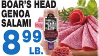 Bravo Supermarkets Boar's head genoa salami offer