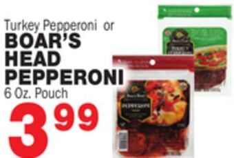 Bravo Supermarkets Boar's head pepperoni offer