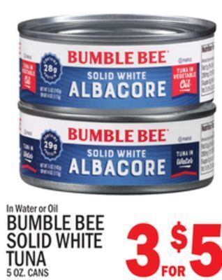 C Town Bumble bee solid white tuna offer