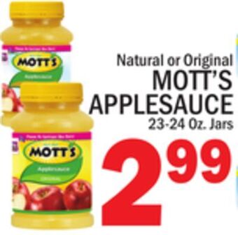 C Town Mott's applesauce offer