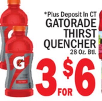 C Town Gatorade thirst quencher offer