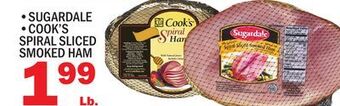 C Town • • sugardale • cook's • cook's spiral sliced spiral sliced smoked ham offer