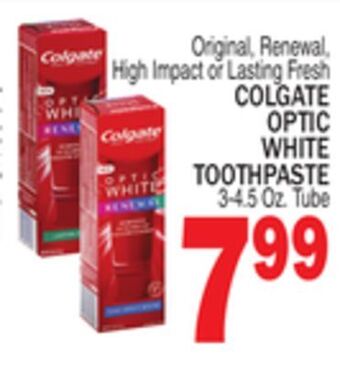 C Town Colgate optic white toothpaste offer