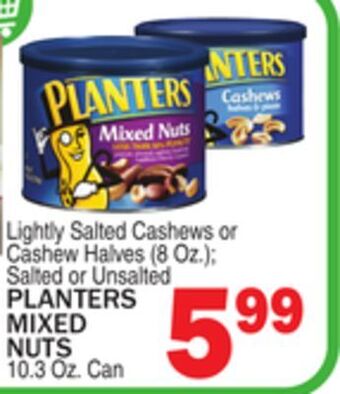 C Town Planters mixed nuts 10.3 oz. can offer