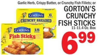 C Town Gorton's crunchy fish sticks offer