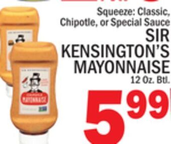 C Town Sir kensington's mayonnaise offer