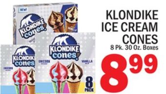 C Town Klondike ice cream cones offer