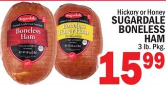 C Town Sugardale boneless ham offer