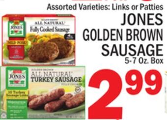 C Town Jones golden brown sausage offer