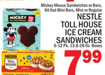 C Town Nestle toll house ice cream sandwiches offer