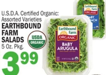 C Town Earthbound farm salads offer