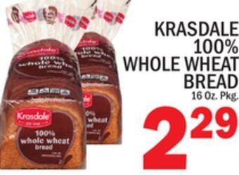 C Town Krasdale 100% whole wheat bread offer
