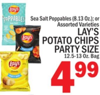 C Town Lay's potato chips party size 12.5-13 oz. bag offer