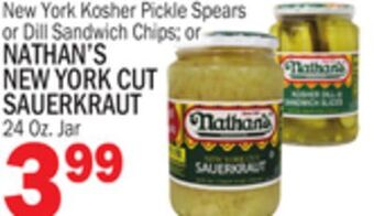 C Town Nathan's new york cut new york cut sauerkraut offer