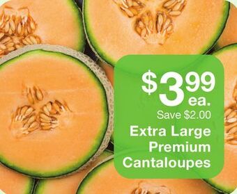 Fairway Store Market Premium cantaloupes offer