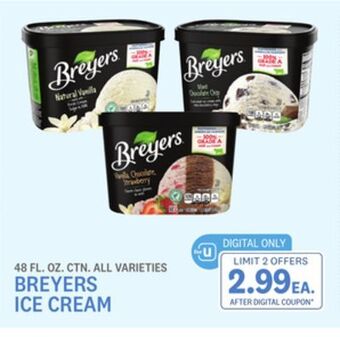 Kings Food Markets Breyers ice cream offer