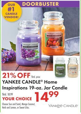 Boscov's Yankee candle® home inspirations 19-oz. jar candle offer