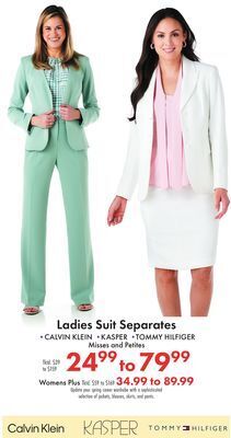 Boscov's Ladies suit separates offer