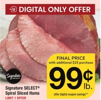 ACME Signature select® spiral sliced hams offer