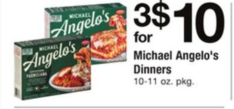 ACME Michael angelo's dinners offer