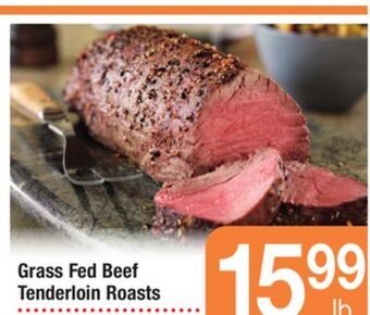 ACME Grass fed beef tenderloin roasts offer