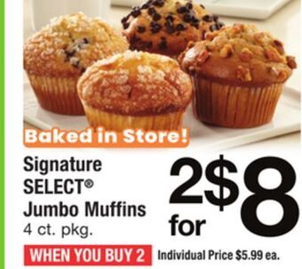 ACME Signature select® jumbo muffins offer