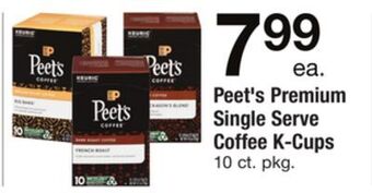 ACME Peet's premium single serve coffee k-cups offer