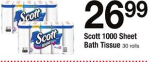 ACME Scott 1000 sheet bath tissue offer