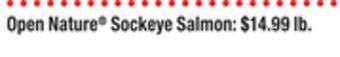 ACME Open nature® sockeye salmon offer