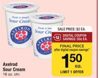 ACME Axelrod sour cream offer