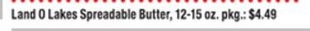 ACME Land o lakes spreadable butter offer