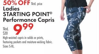 Boscov's Ladies starting point® performance capris offer