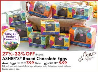 Boscov's Asher's® boxed chocolate eggs offer