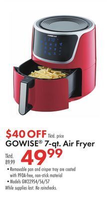 Boscov's Gowise® 7-qt. air fryer offer