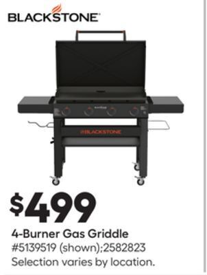 Lowe's 4-burner gas griddle offer