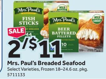 Stop&Shop Mrs. paul's breaded seafood offer