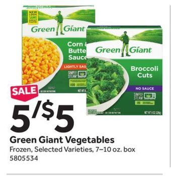 Stop&Shop Green giant vegetables offer