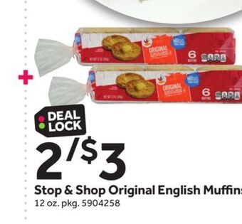 Stop&Shop Stop & shop original english muffins offer