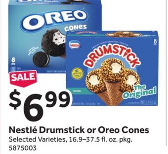 Stop&Shop Nestlé drumstick or oreo cones offer